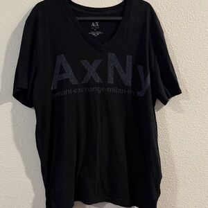 Armani Exchange Black Graphic Tee